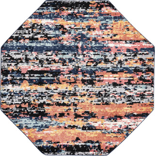 Unique Loom Tagine T-TAGN8 Multi Area Rug Octagon Top-down Image