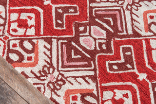 Momeni Tahoe TA-06 Red Area Rug Close up