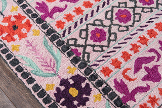 Momeni Tahoe TA-07 Pink Area Rug Close up