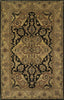 KAS Taj Palace 8735 Black/Coffee Polynaise Area Rug main image
