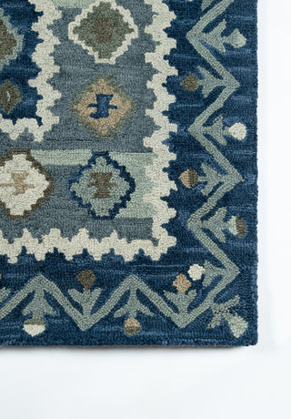 Momeni Tangier TAN-1 Blue Area Rug Corner Image