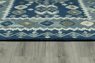 Momeni Tangier TAN-1 Blue Area Rug Close up