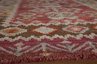 Momeni Tangier TAN-1 Red Area Rug Closeup