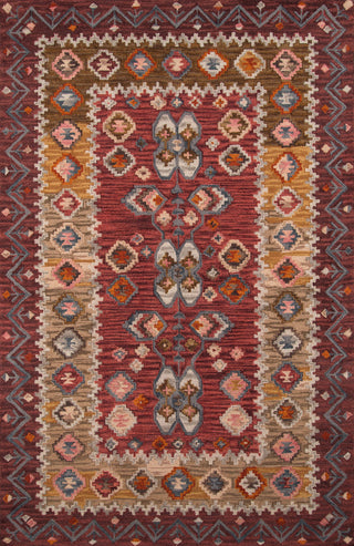 Momeni Tangier TAN-1 Red Area Rug 