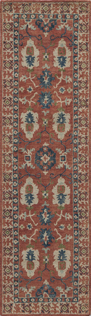 Momeni Tangier TAN-3 Red Area Rug Closeup