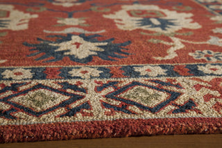 Momeni Tangier TAN-3 Red Area Rug Closeup