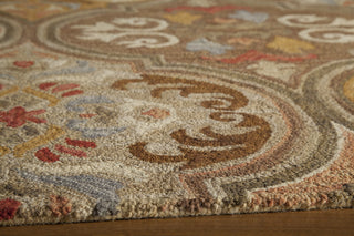 Momeni Tangier TAN10 Multi Hand Tufted Area Rug Closeup