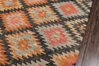 Momeni Tangier TAN19 Black Area Rug Corner Shot