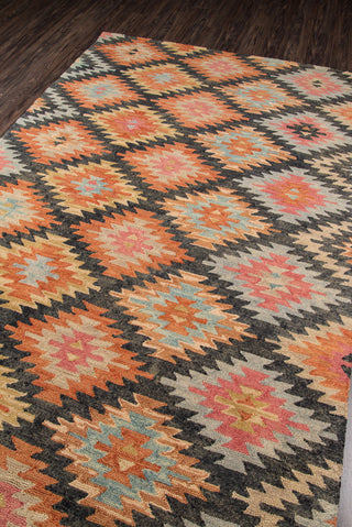 Momeni Tangier TAN19 Black Area Rug Close Up Feature