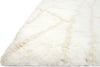 Loloi Tangier Shag TG-01 White/Beige Area Rug Corner Image Feature