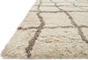 Loloi Tangier Shag TG-02 Sand/Taupe Area Rug Corner Image Feature
