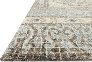 Loloi Tatum TW-02 Stone/Blue Area Rug Corner