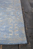 Chandra Tayla TAY-42400 Blue/Grey/Beige Area Rug Corner Shot