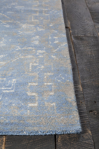 Chandra Tayla TAY-42400 Blue/Grey/Beige Area Rug Corner Shot