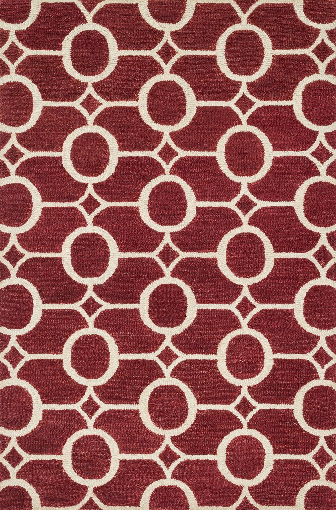 Loloi Taylor HTY09 Red / Ivory Area Rug main image