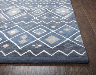 Rizzy Tumble Weed Loft TL647A Indigo Area Rug Detail Image