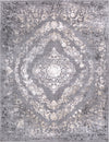 Surya Tibetan TBT-2301 Medium Gray Charcoal Cream Khaki Area Rug Main Image 8 X 10