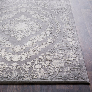 Surya Tibetan TBT-2301 Medium Gray Charcoal Cream Khaki Area Rug Detail Image