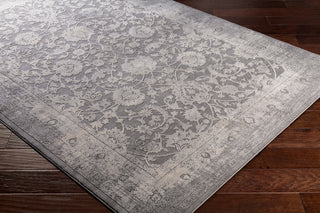 Surya Tibetan TBT-2309 Medium Gray Ivory Taupe Charcoal Area Rug Corner Image