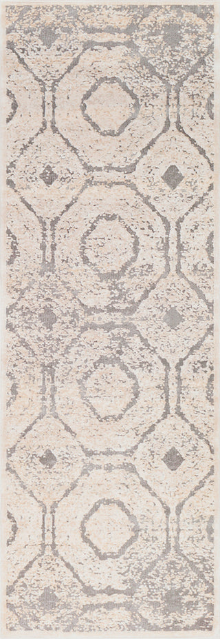 Surya Tibetan TBT-2313 Cream Taupe Charcoal Khaki Area Rug Runner Image