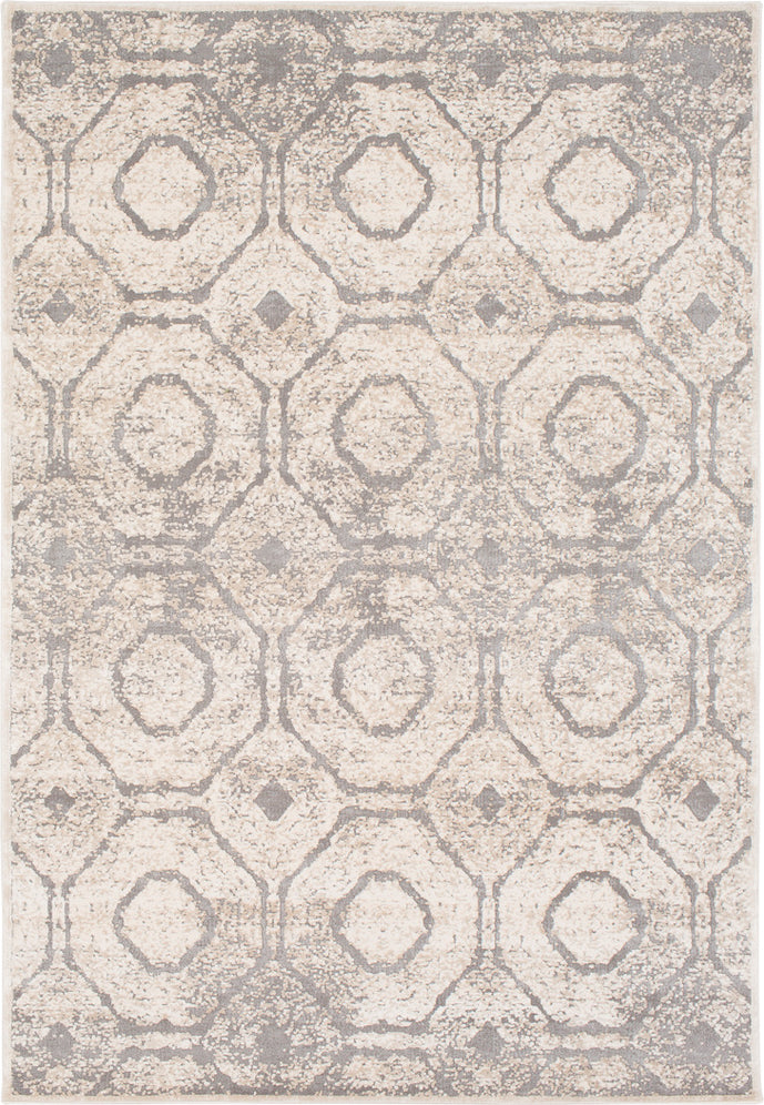 Surya Tibetan TBT-2313 Cream Taupe Charcoal Khaki Area Rug main image
