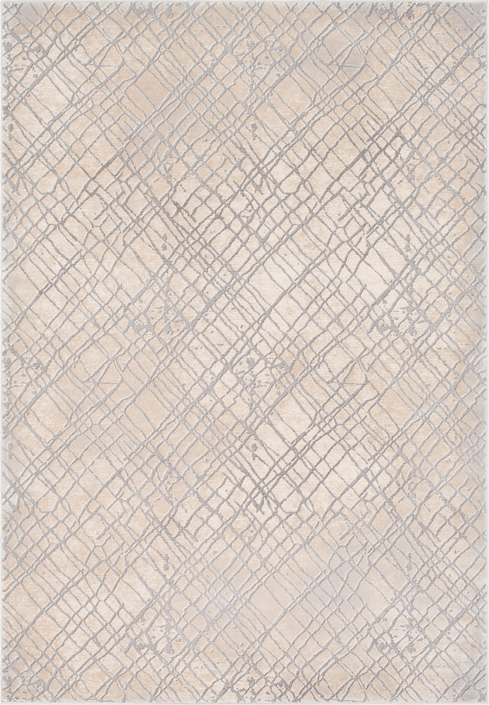 Surya Tibetan TBT-2314 Medium Gray Cream Taupe Charcoal Area Rug main image