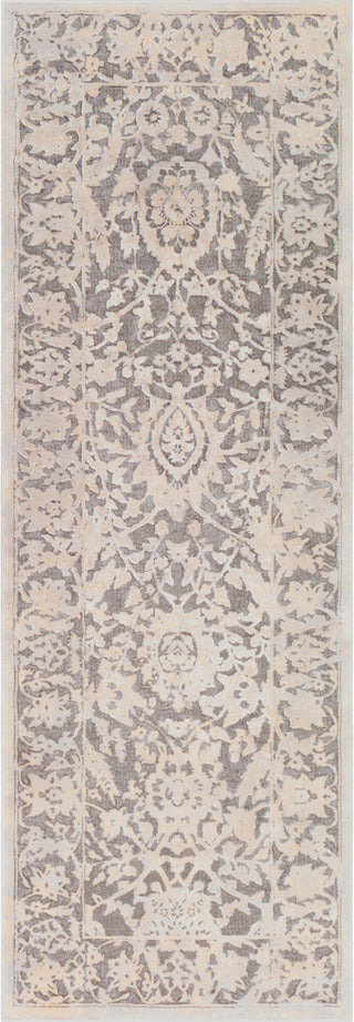 Surya Tibetan TBT-2315 Charcoal Cream Khaki Medium Gray Area Rug Runner Image