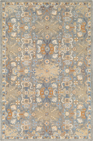 Surya Tabriz TBZ-1007 Navy Medium Gray Cream Camel Khaki Tan Area Rug main image