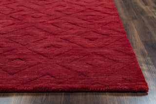 Rizzy Technique TC8289 Red Area Rug Edge Shot