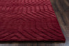 Rizzy Technique TC8575 Red Area Rug Edge Shot
