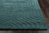 Rizzy Technique TC8577 Blue/Dark Teal Area Rug Edge Shot