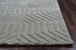 Rizzy Technique TC8581 Light Gray Area Rug Edge Shot