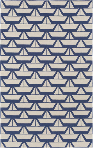 Tic Tac Toe TCT-6000 Blue Area Rug by Surya 5' X 7'6''