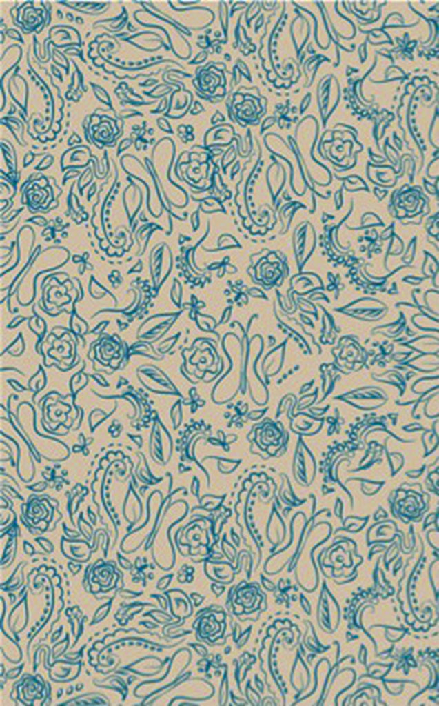 Tic Tac Toe TCT-6008 Blue Area Rug by Surya 5' X 7'6''