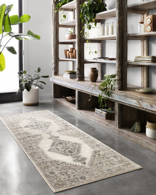 Loloi II Teagan TEA-02 Oatmeal/Ivory Area Rug Lifestyle Image Feature