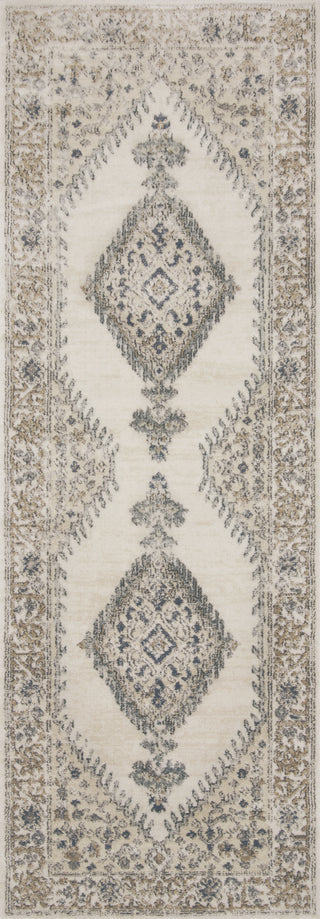 Loloi II Teagan TEA-02 Oatmeal/Ivory Area Rug 2'8''x 7'6'' Runner