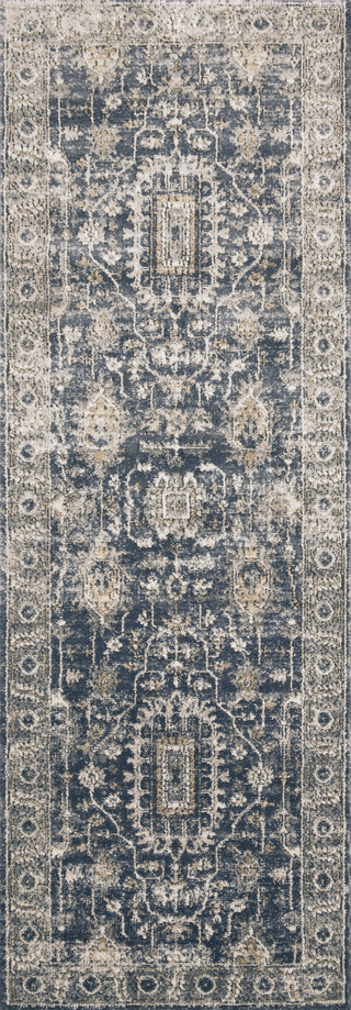 Loloi II Teagan TEA-03 Denim/Pebble Area Rug 2'8''x 7'6'' Runner