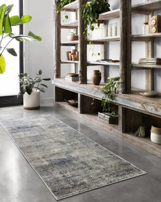 Loloi II Teagan TEA-05 Denim/Slate Area Rug Lifestyle Image Feature