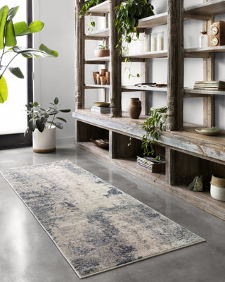 Loloi II Teagan TEA-07 Natural/Denim Area Rug Lifestyle Image Feature