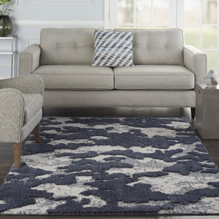 Nourison Textured Contemporary TEC01 Blue/Grey Area Rug