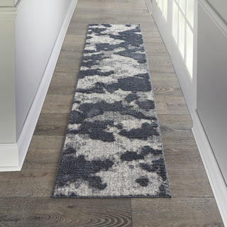 Nourison Textured Contemporary TEC01 Blue/Grey Area Rug