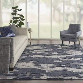 Nourison Textured Contemporary TEC01 Blue/Grey Area Rug