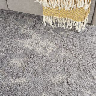 Nourison Textured Contemporary TEC01 Grey/Ivory Area Rug