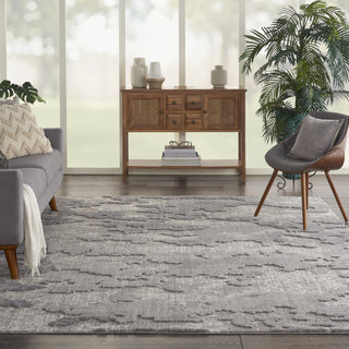 Nourison Textured Contemporary TEC01 Grey/Ivory Area Rug