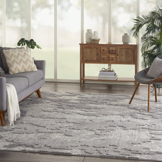 Nourison Textured Contemporary TEC01 Grey/Ivory Area Rug