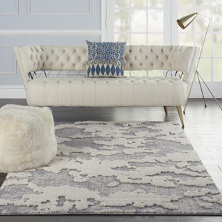 Nourison Textured Contemporary TEC01 Ivory/Grey Area Rug