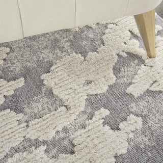 Nourison Textured Contemporary TEC01 Ivory/Grey Area Rug