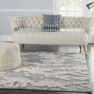 Nourison Textured Contemporary TEC01 Ivory/Grey Area Rug