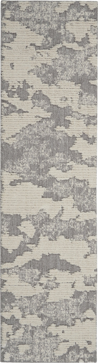 Nourison Textured Contemporary TEC01 Ivory/Grey Area Rug