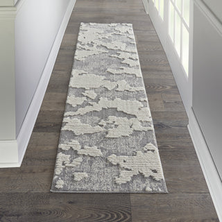 Nourison Textured Contemporary TEC01 Ivory/Grey Area Rug